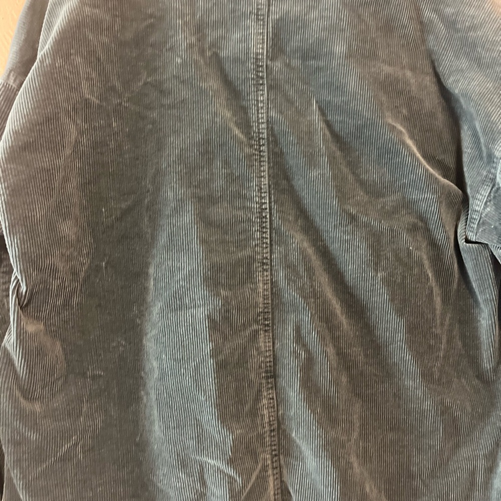 Anthropologie Pilcro Oversized Corduroy Blazer Jacket Coat Shacket Blue Sz small - Picture 6 of 16